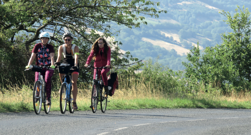 Randonnée à vélo en pleine nature