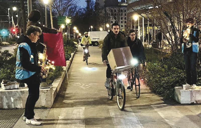 Action de sensibilisation à la priorité piéton